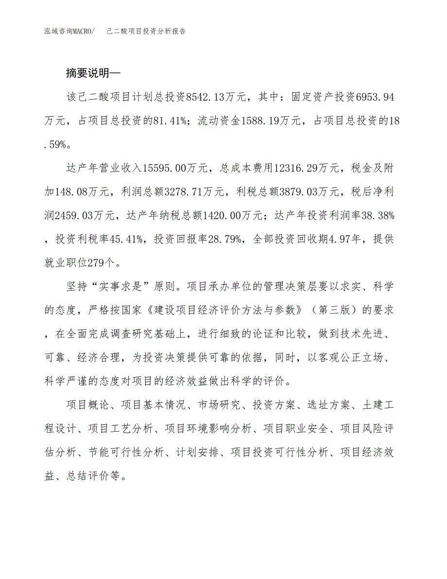 己二酸项目投资分析报告(总投资9000万元)_第2页