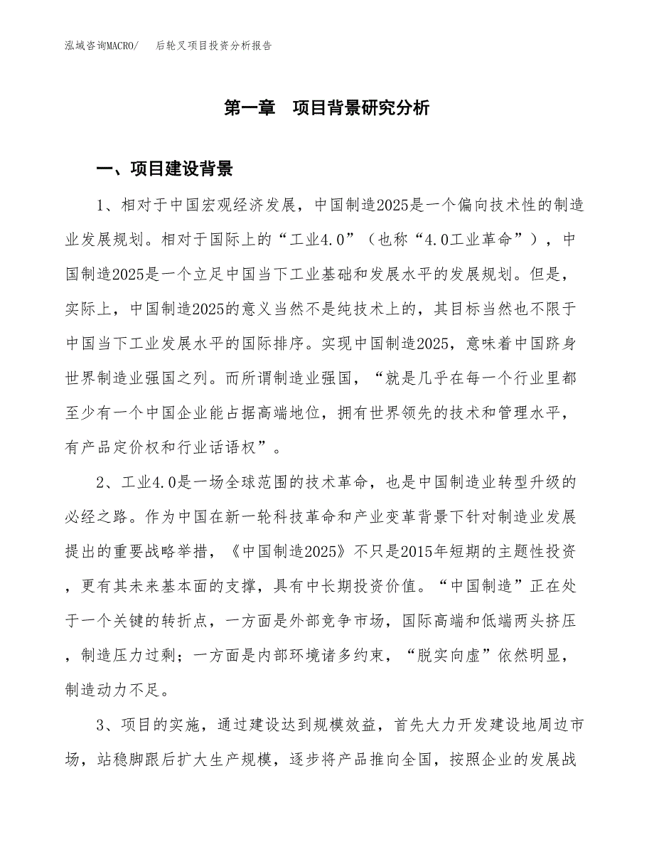 后轮叉项目投资分析报告(总投资8000万元)_第3页