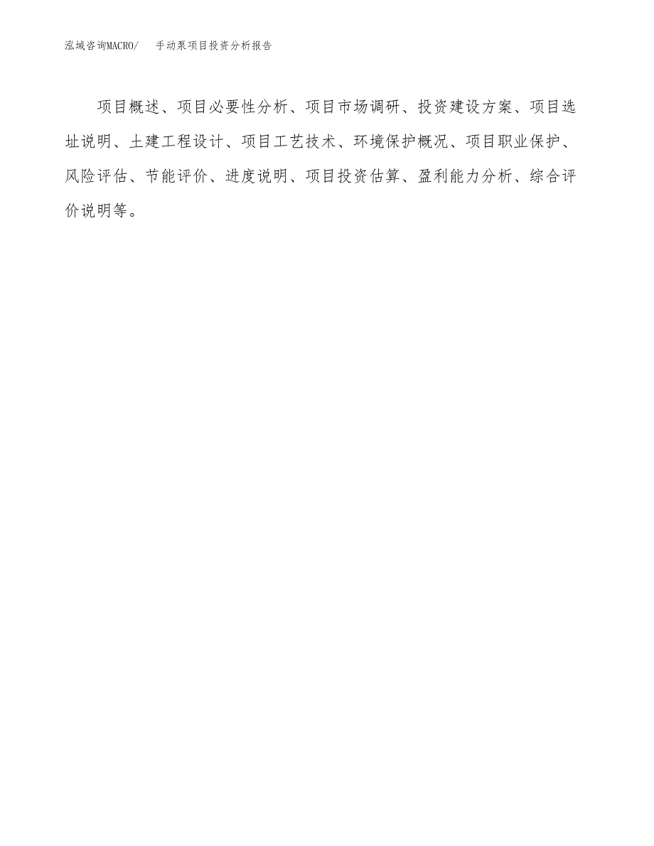 手动泵项目投资分析报告(总投资21000万元)_第3页