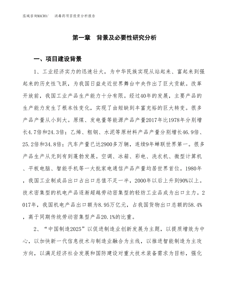 消毒药项目投资分析报告(总投资8000万元)_第3页