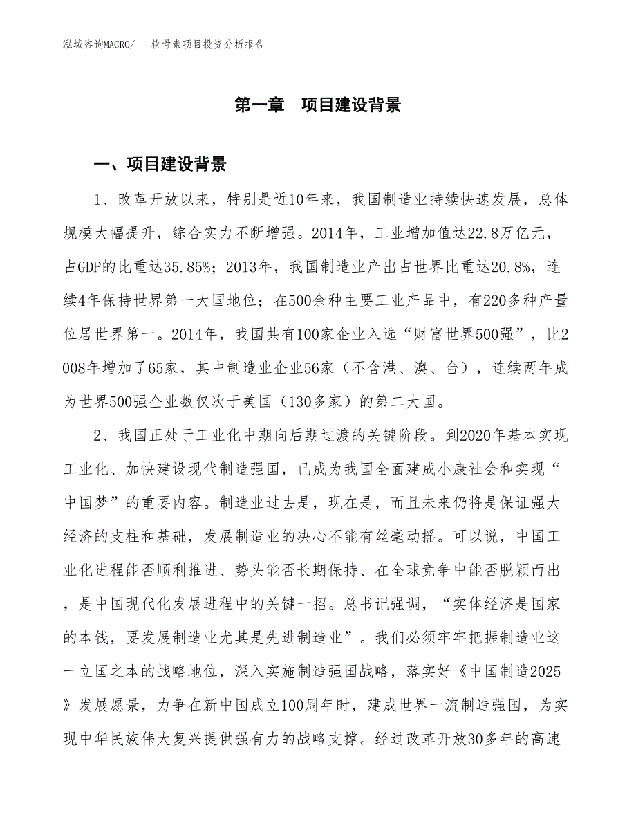 软骨素项目投资分析报告(总投资12000万元)_第3页