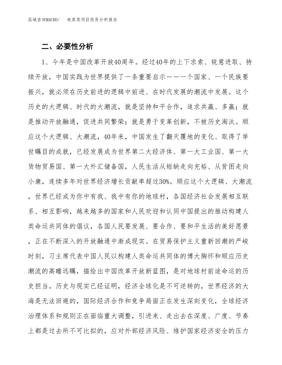 电蒸笼项目投资分析报告(总投资4000万元)_第4页