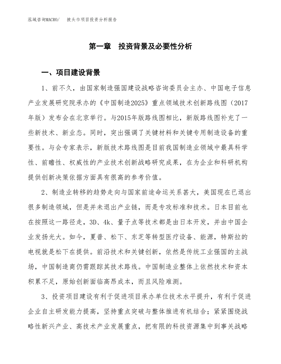 披头巾项目投资分析报告(总投资15000万元)_第3页