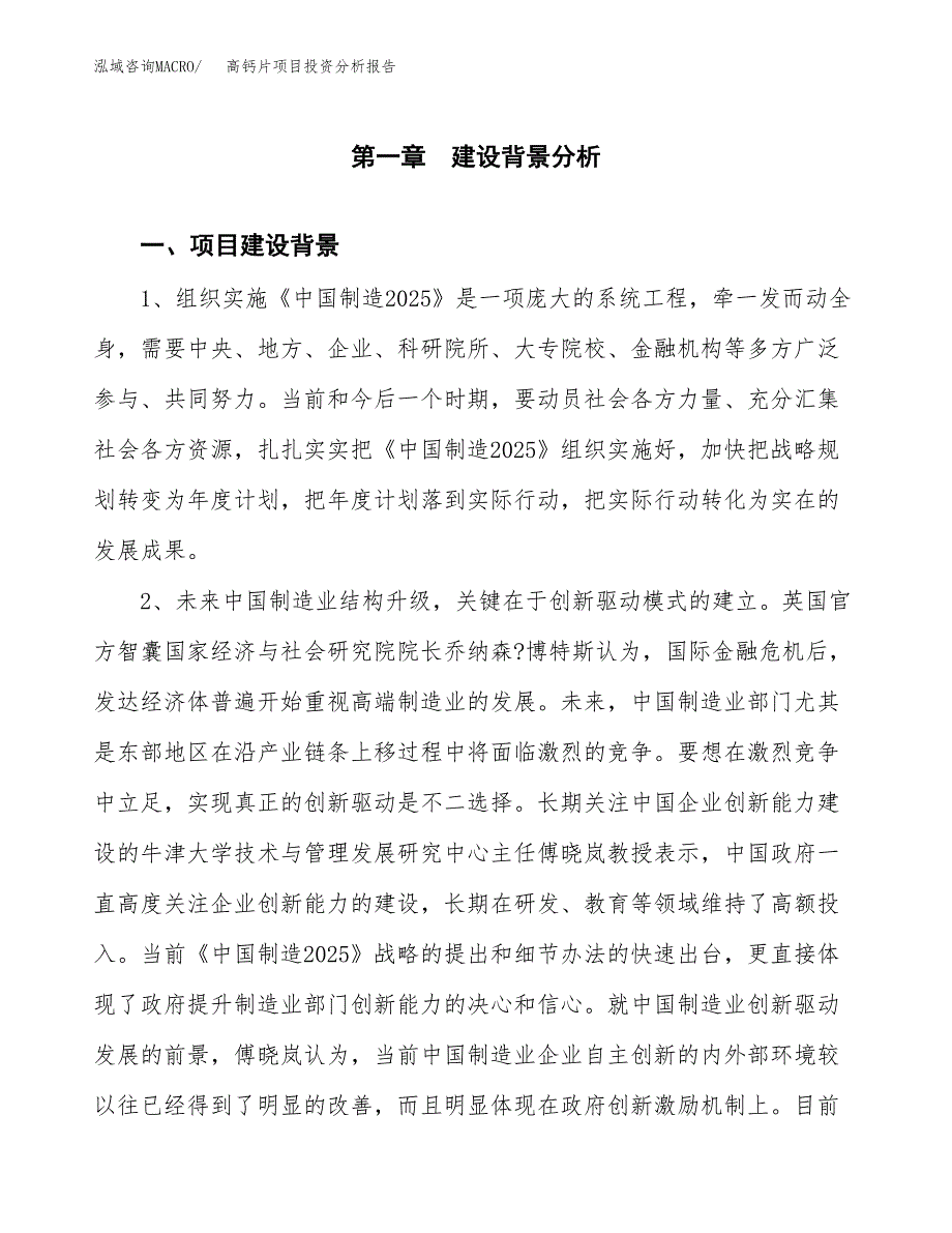 高钙片项目投资分析报告(总投资10000万元)_第4页