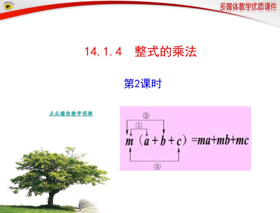 章节.1整式的乘法第二课时初二数学上册_第1页