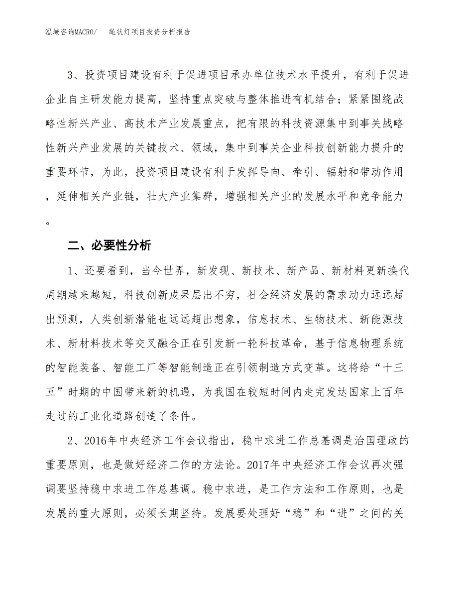 绳状灯项目投资分析报告(总投资13000万元)_第4页