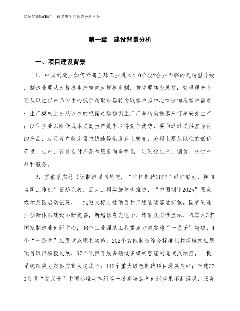 时装鞋项目投资分析报告(总投资8000万元)_第3页