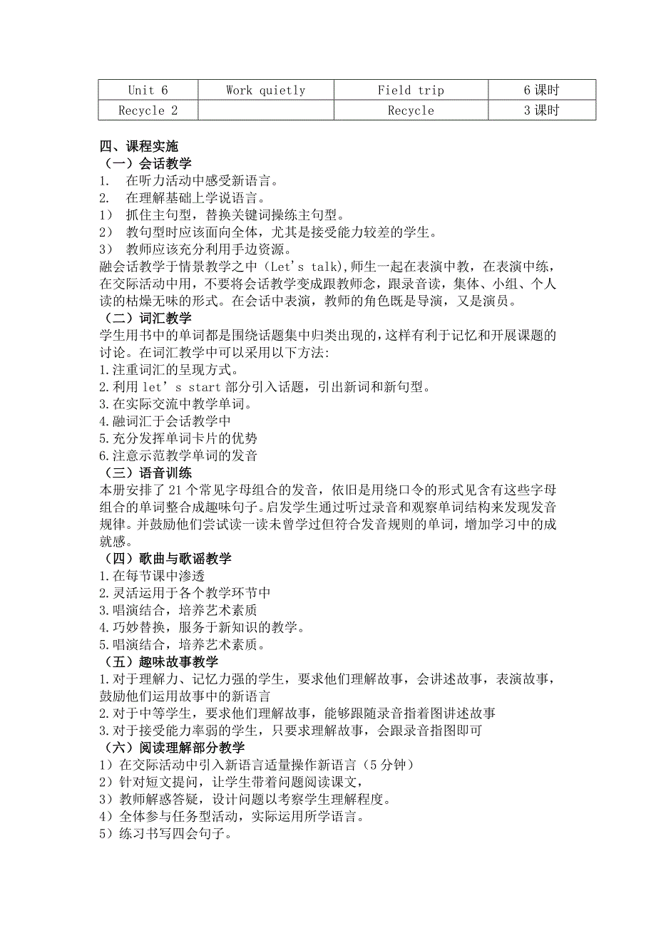 PEP小学英语五年级下册课程纲要_第3页