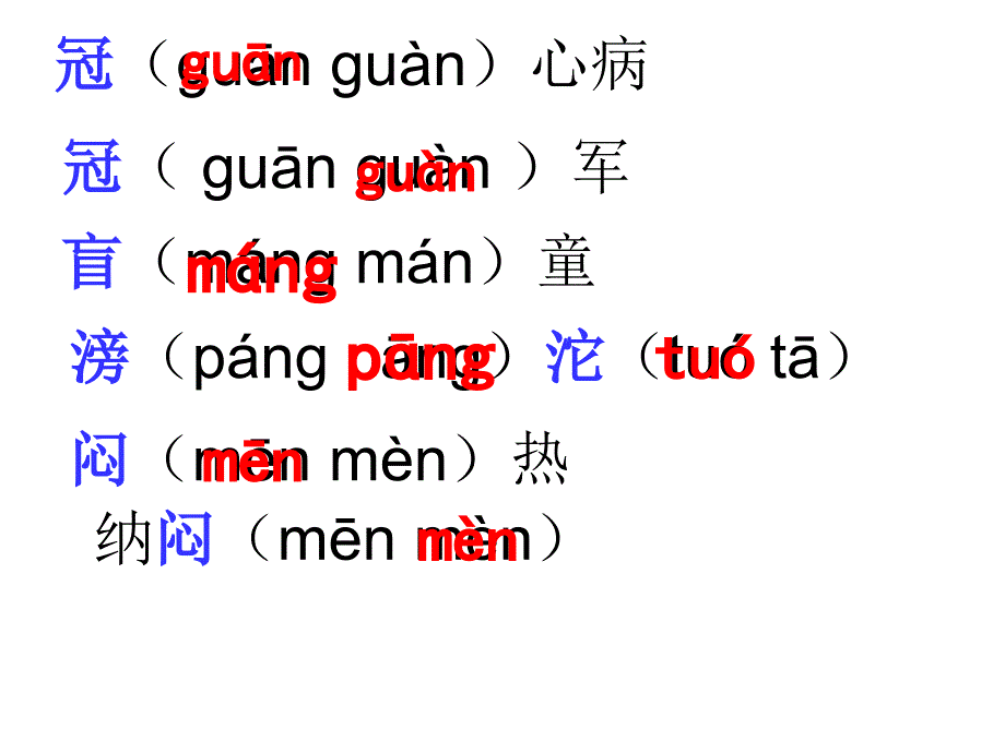 苏教版四年级语文下册第四 单元 复习_第3页