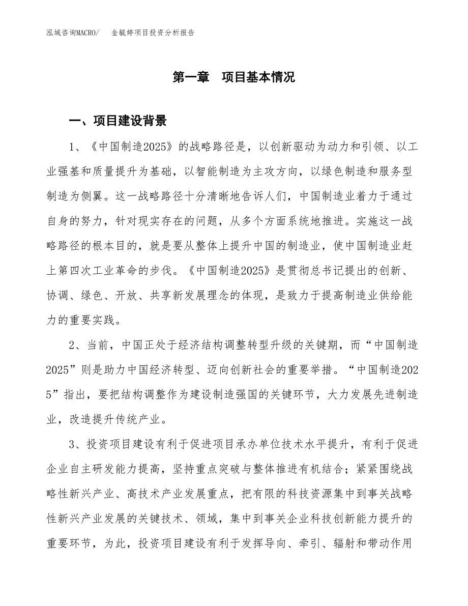 金毓婷项目投资分析报告(总投资25000万元)_第3页