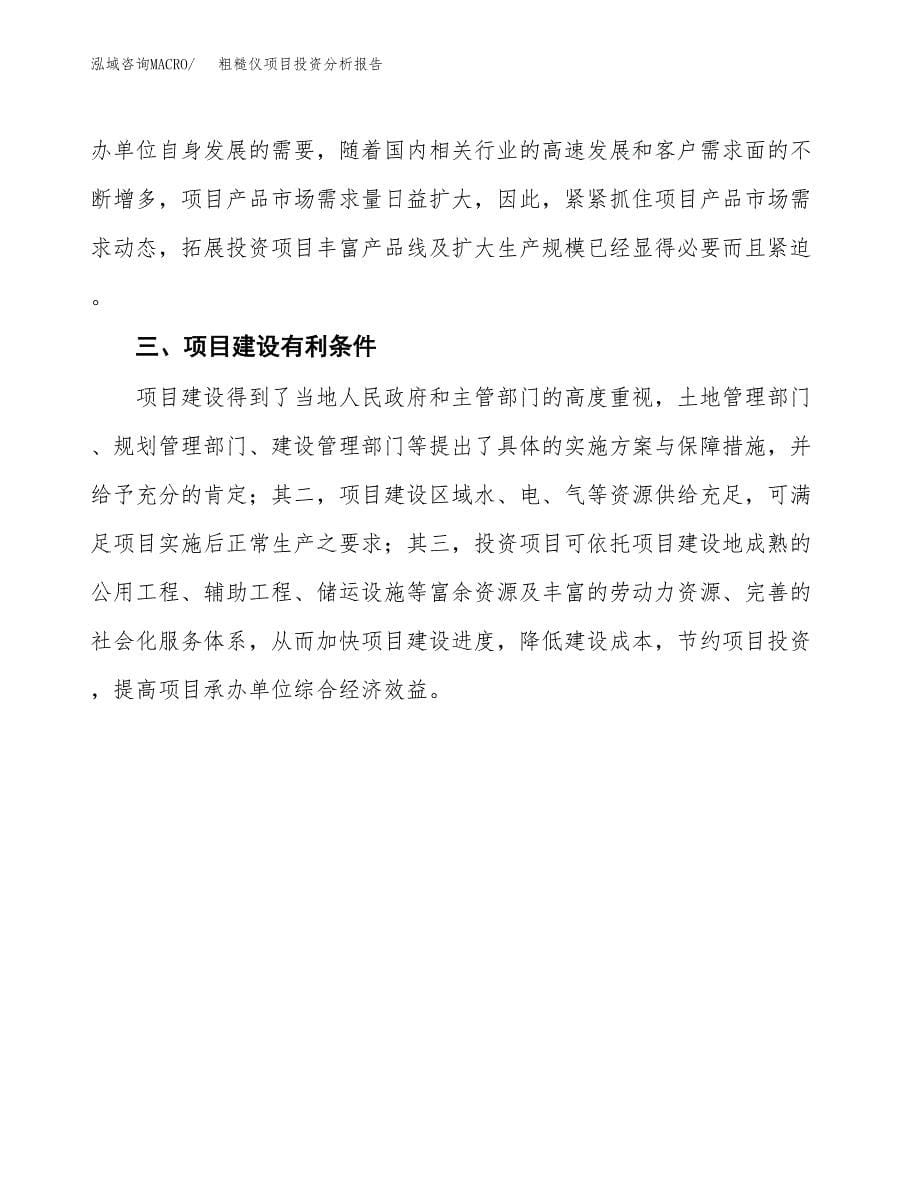 粗糙仪项目投资分析报告(总投资17000万元)_第5页