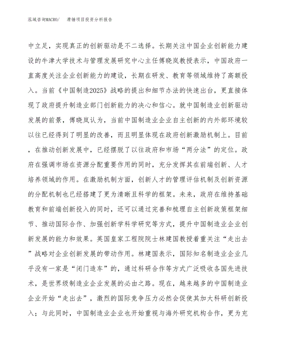 滑锤项目投资分析报告(总投资19000万元)_第4页