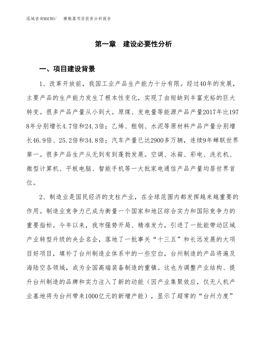 擦鞋器项目投资分析报告(总投资15000万元)_第3页