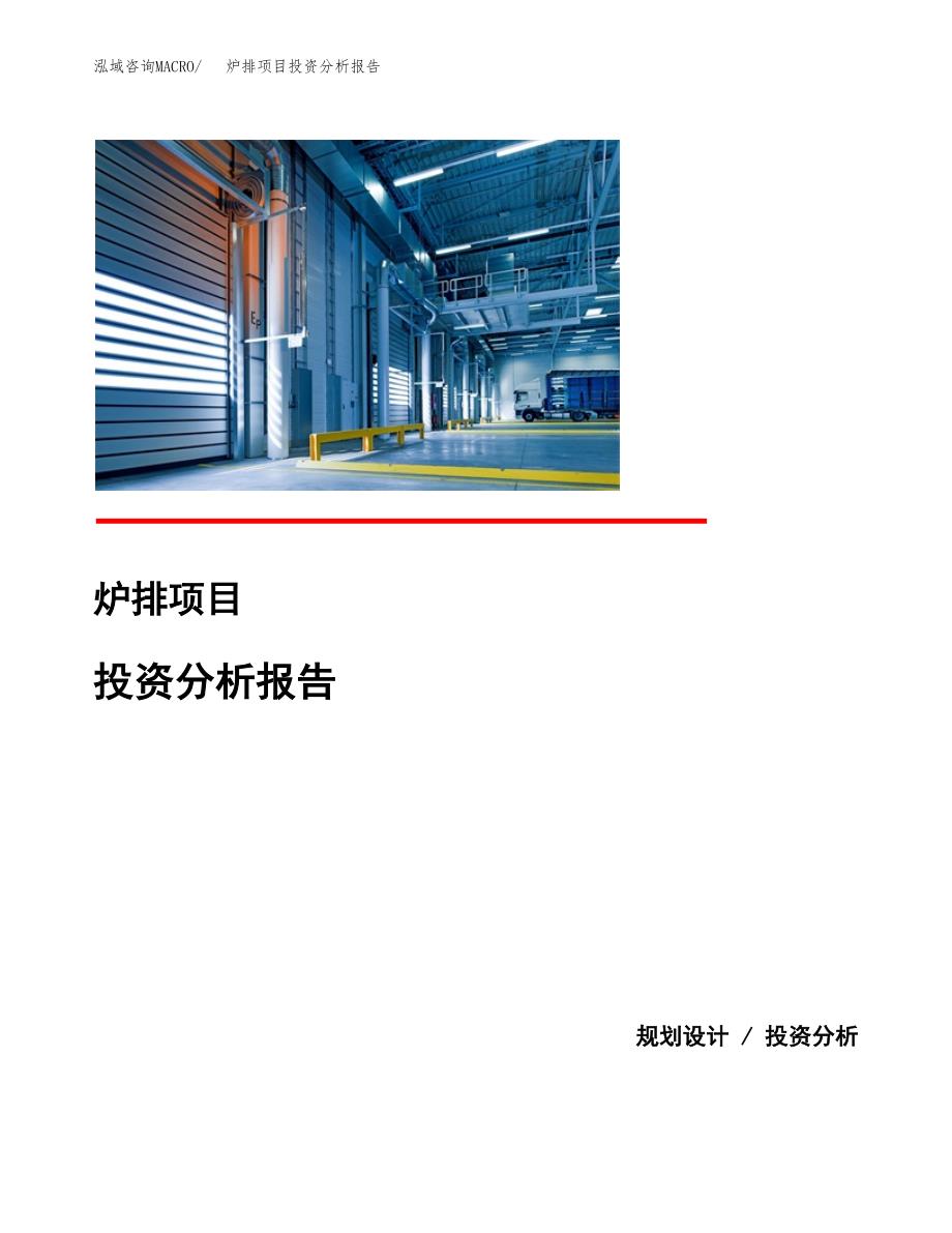 炉排项目投资分析报告(总投资20000万元)_第1页