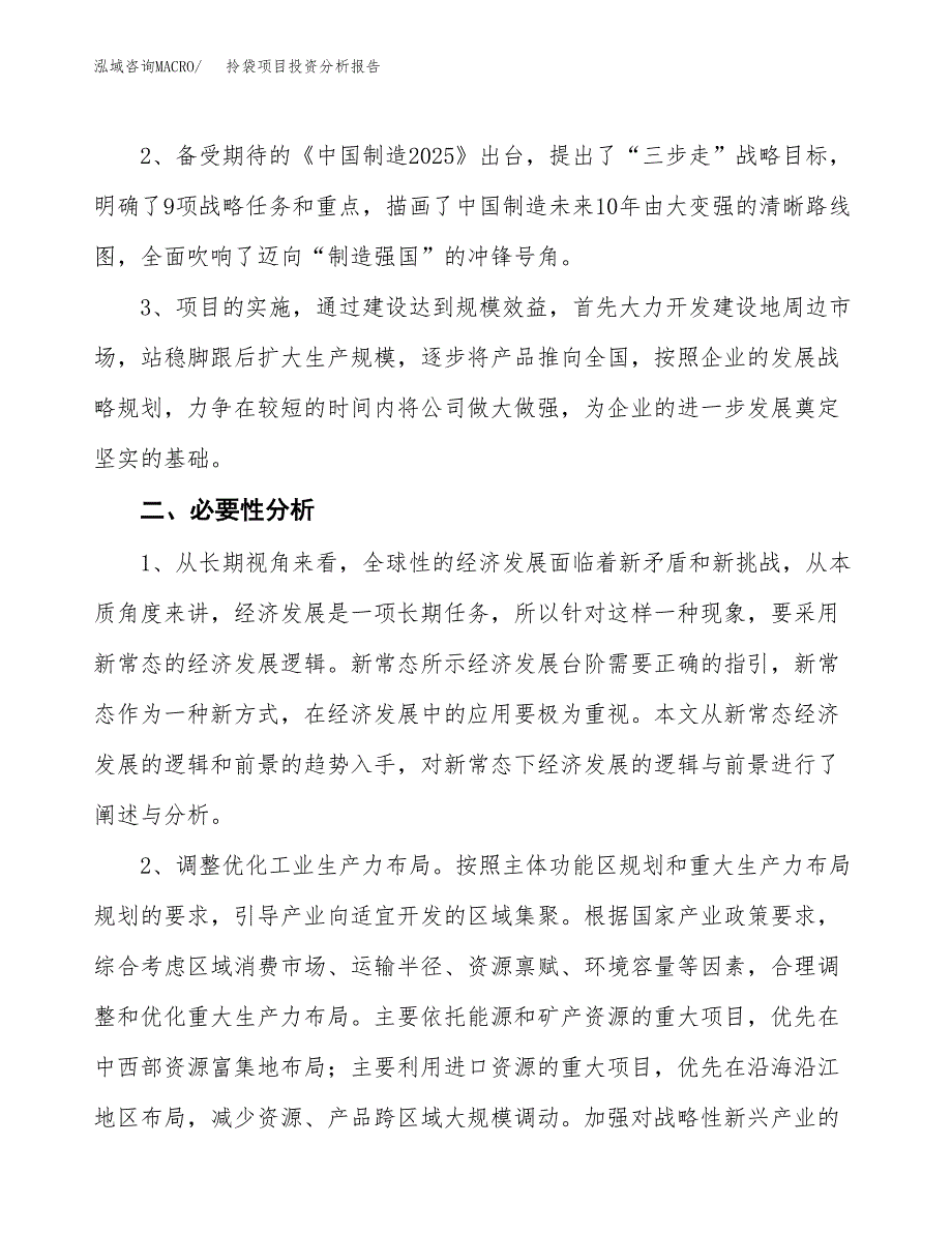 拎袋项目投资分析报告(总投资17000万元)_第4页