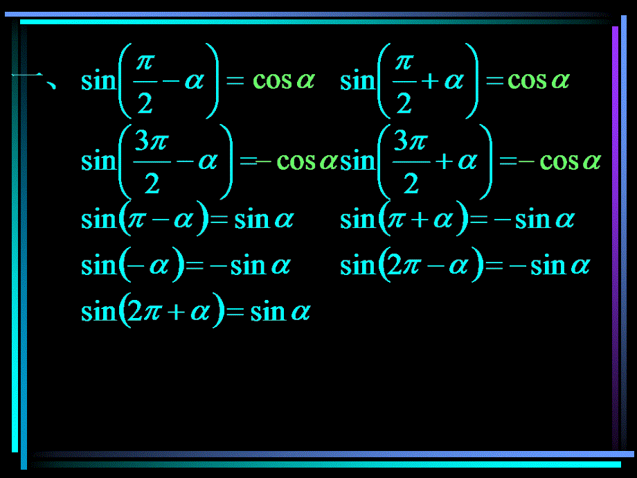 正弦函数和余弦函数的定义与诱导公式正余弦的诱导公式2章节_第3页
