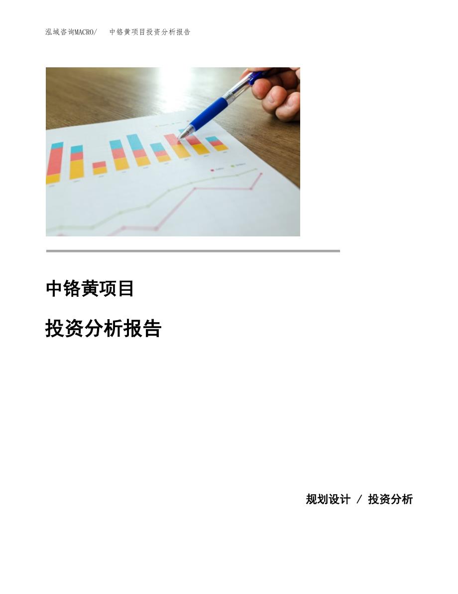 中铬黄项目投资分析报告(总投资18000万元)_第1页