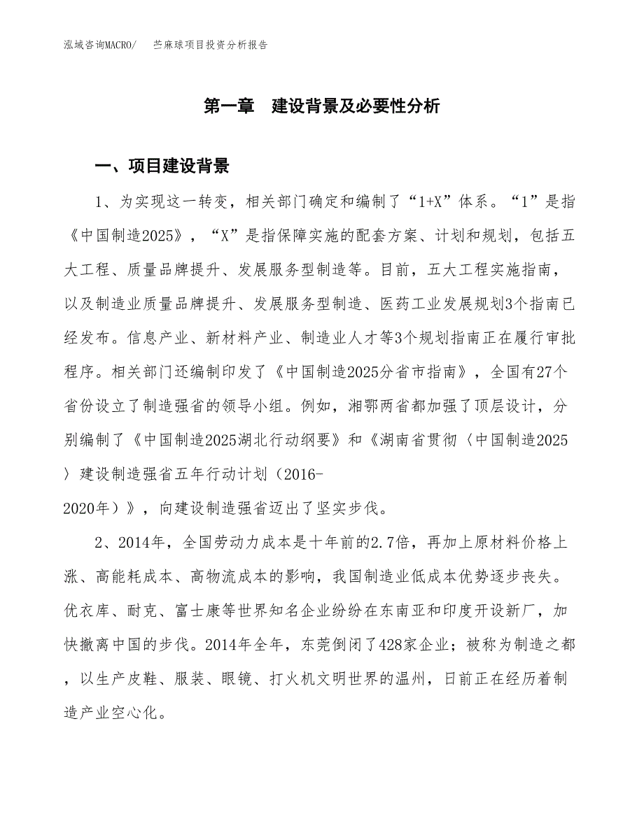 苎麻球项目投资分析报告(总投资21000万元)_第3页