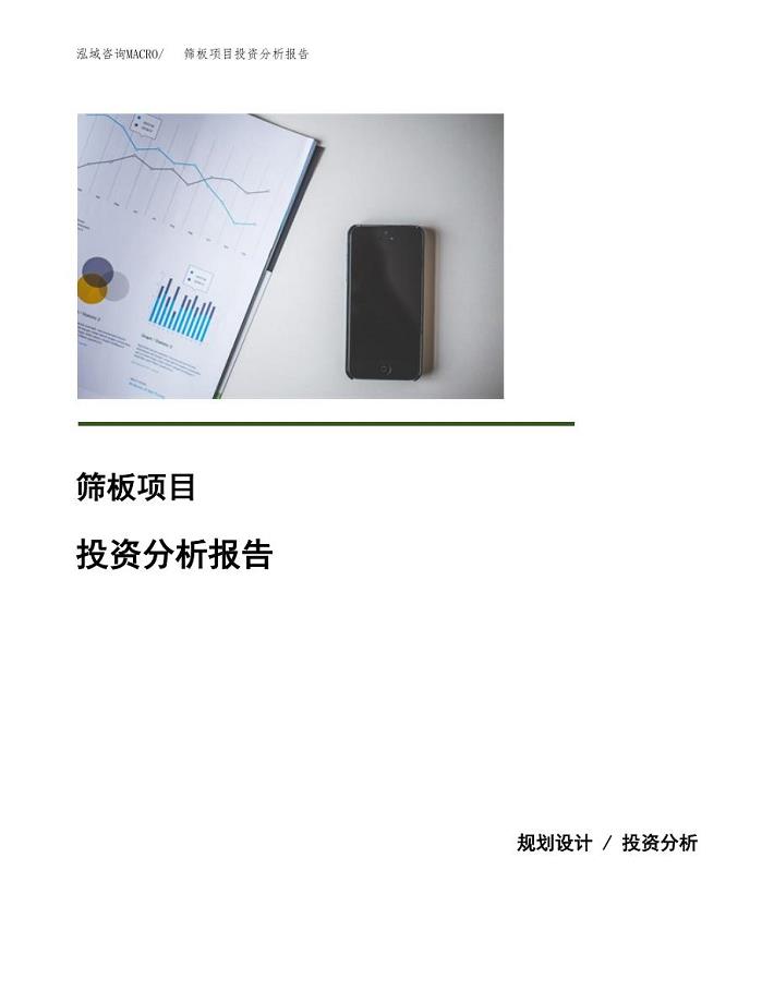 筛板项目投资分析报告(总投资4000万元)