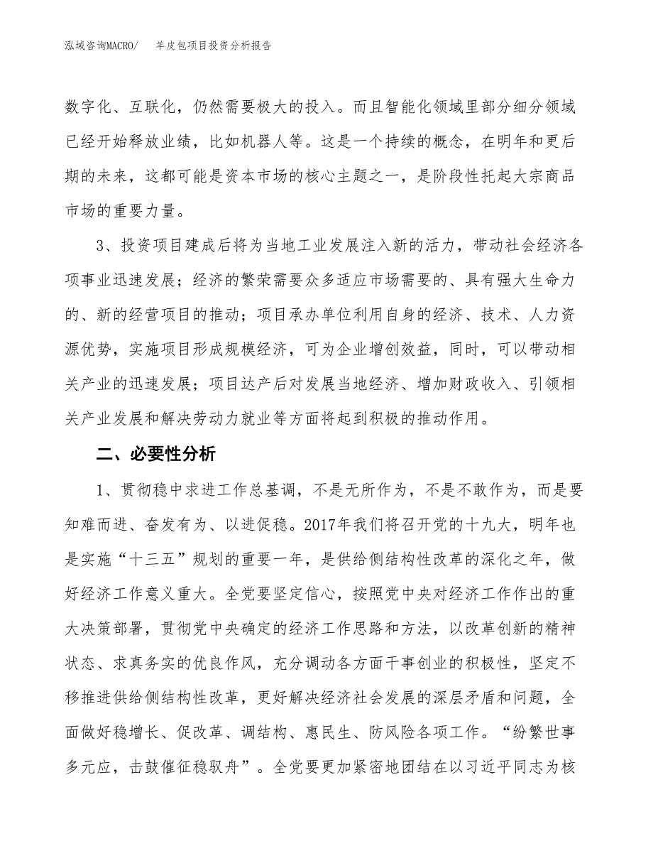 羊皮包项目投资分析报告(总投资18000万元)_第4页