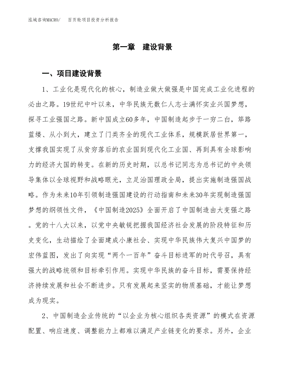 百页轮项目投资分析报告(总投资16000万元)_第3页