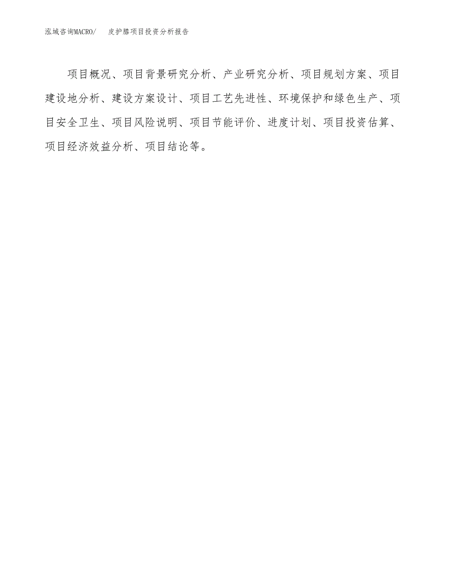 皮护膝项目投资分析报告(总投资13000万元)_第3页