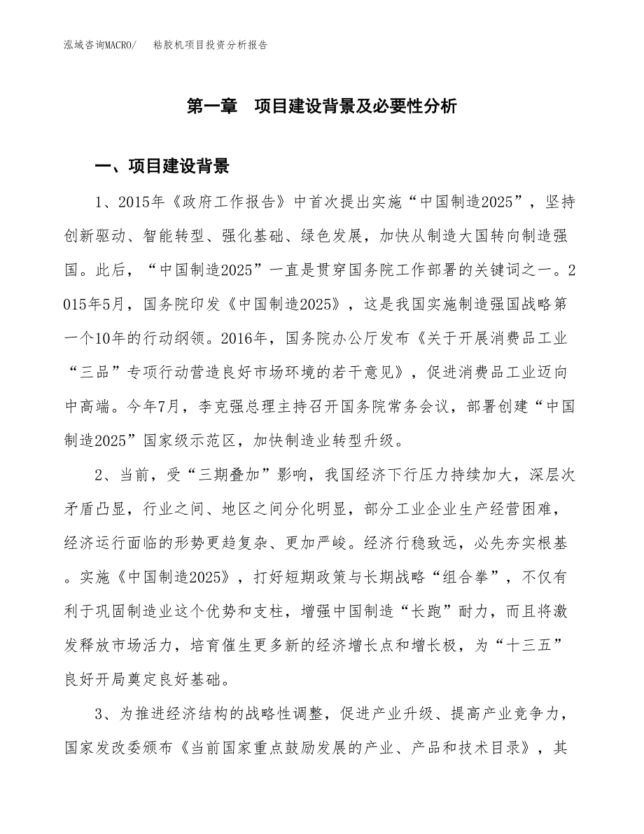 粘胶机项目投资分析报告(总投资4000万元)_第3页