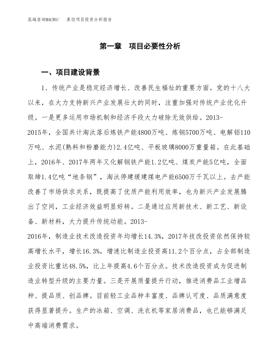 蒸饺项目投资分析报告(总投资9000万元)_第4页