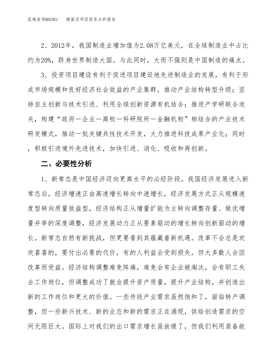 镜面皮项目投资分析报告(总投资13000万元)_第4页