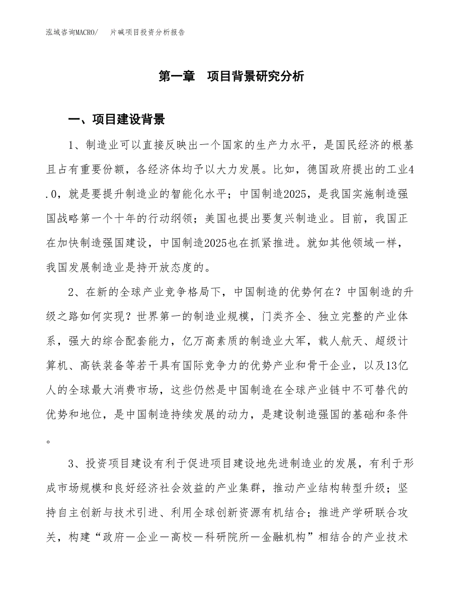 片碱项目投资分析报告(总投资9000万元)_第3页