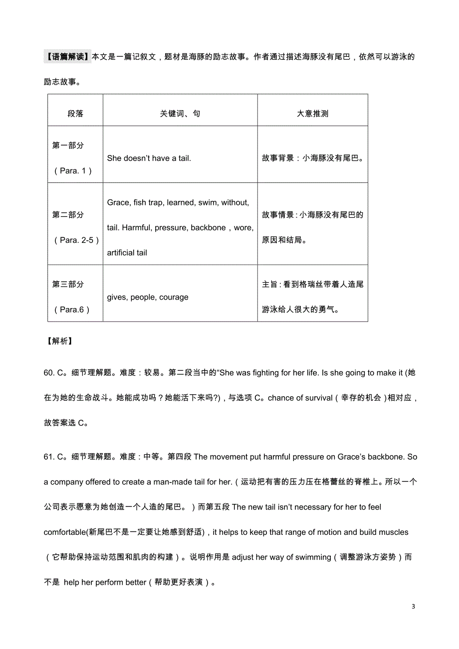 2013年高考英语试题分类汇编-故事类阅读理解-word版含解析_第3页