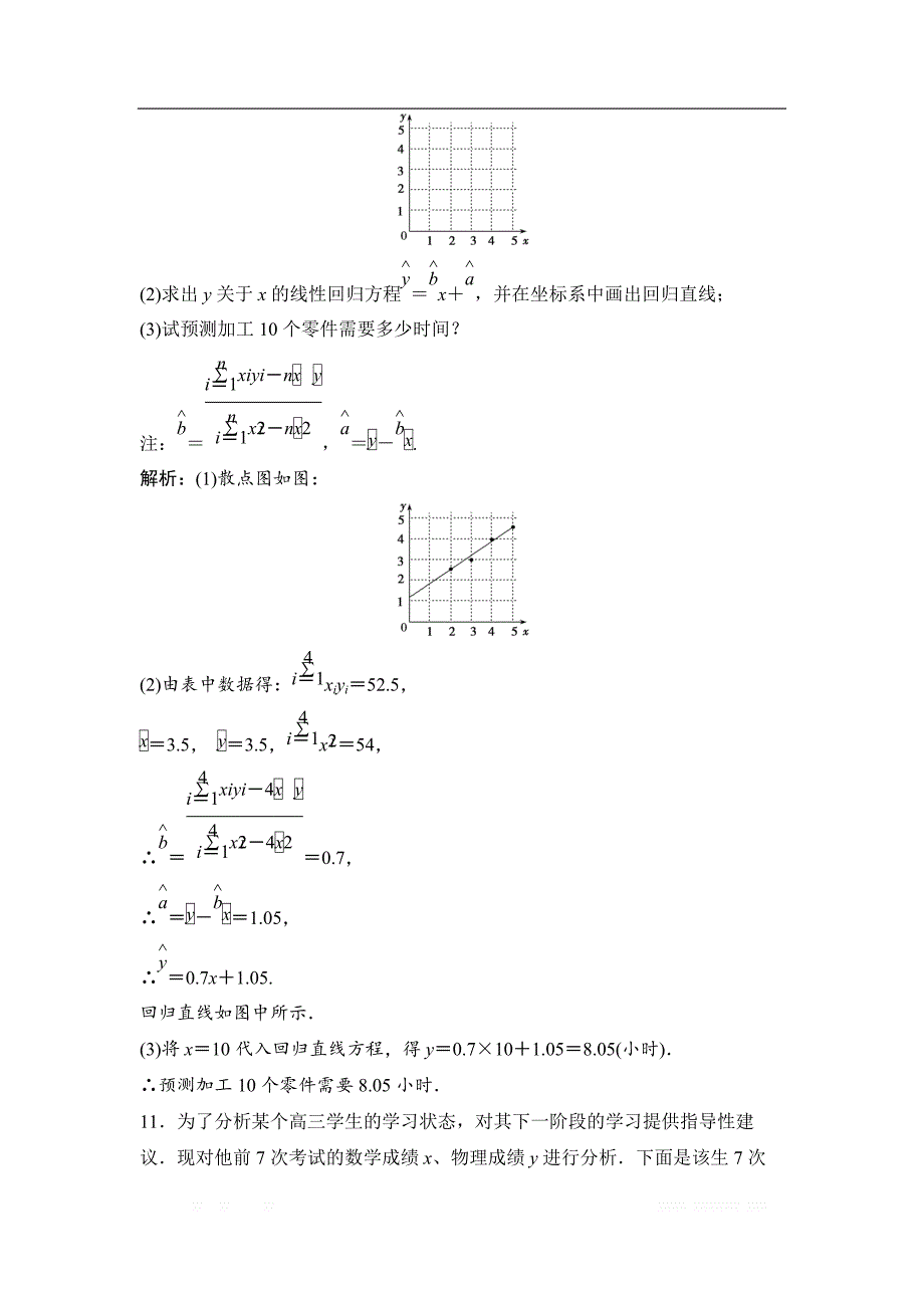 2019版一轮优化探究文数（苏教版）练习：第十一章 第三节　变量间的相关关系 _第4页