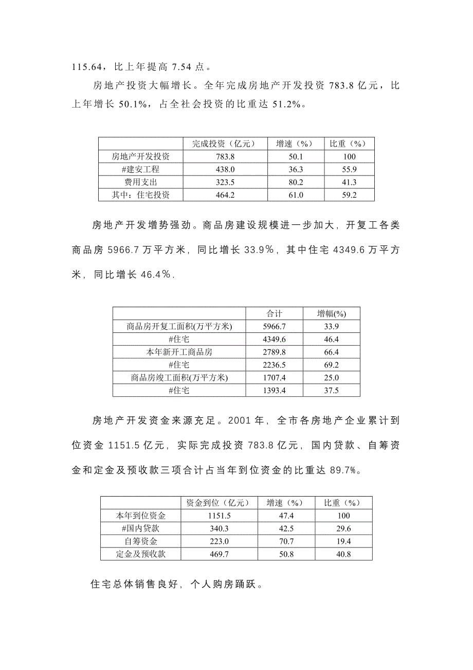 润丰项目全案策划报告分析_第5页