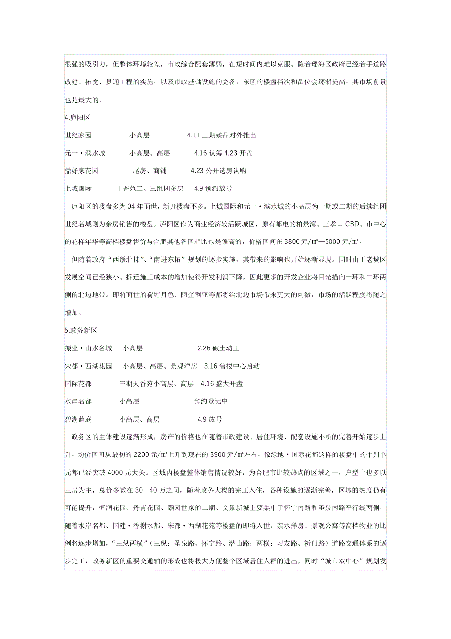 某地第一季度房地产动态分析报告_第4页