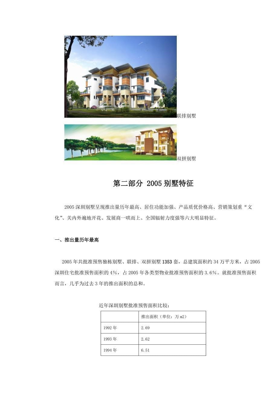 深圳某年度别墅市场总结报告_第5页