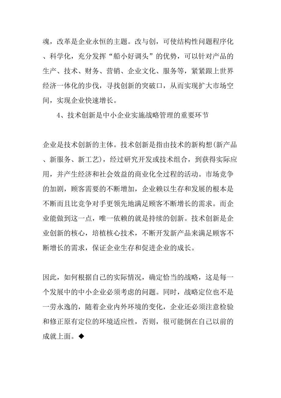 金融危机背景下的中小企业战略管理精选文档_第5页