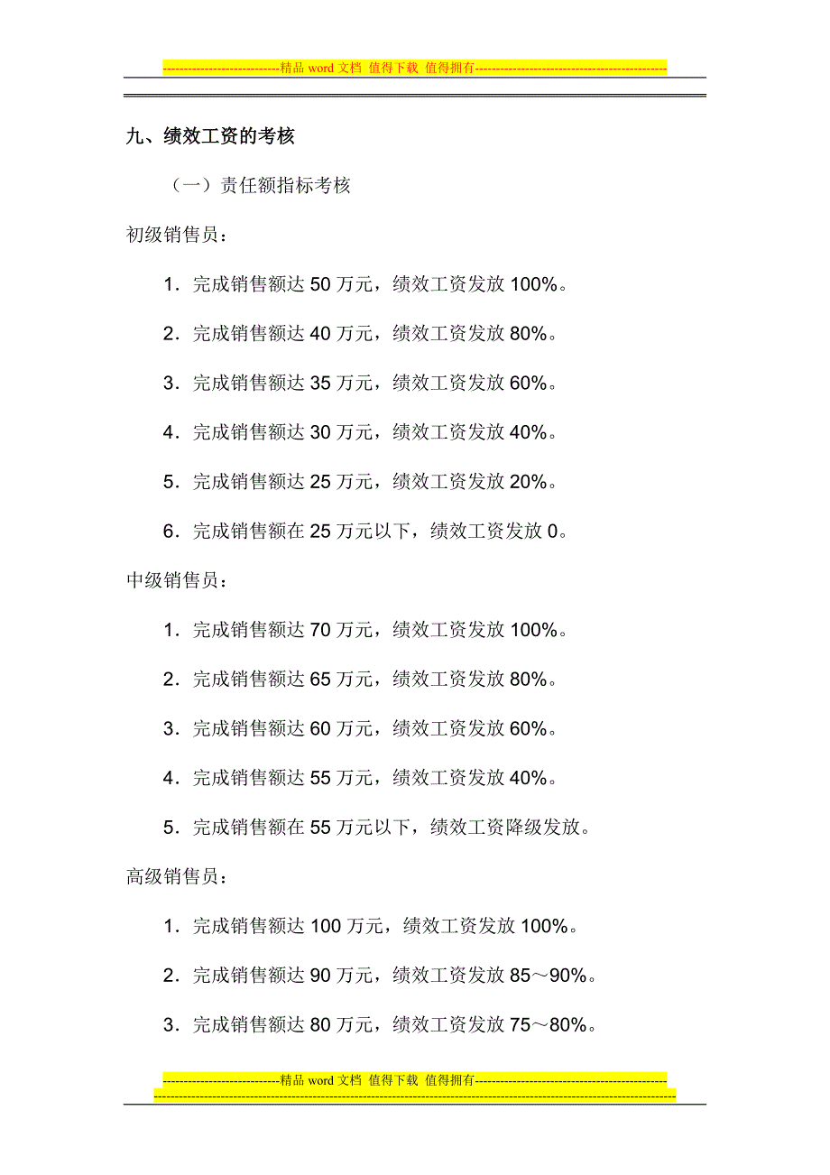 薪金某公司销售人员薪酬制度_第4页