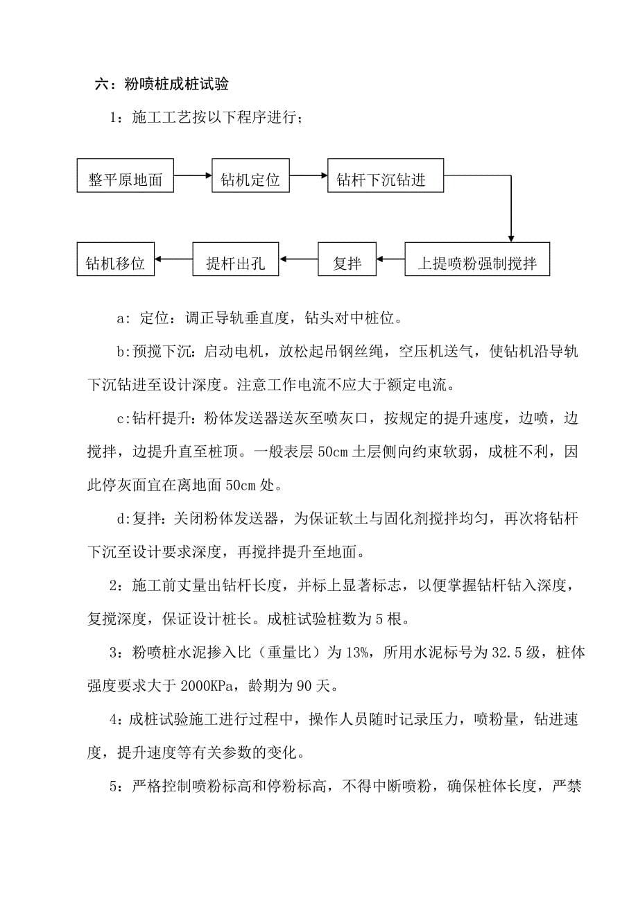 粉喷桩成桩试验施工组织方案详解_第5页