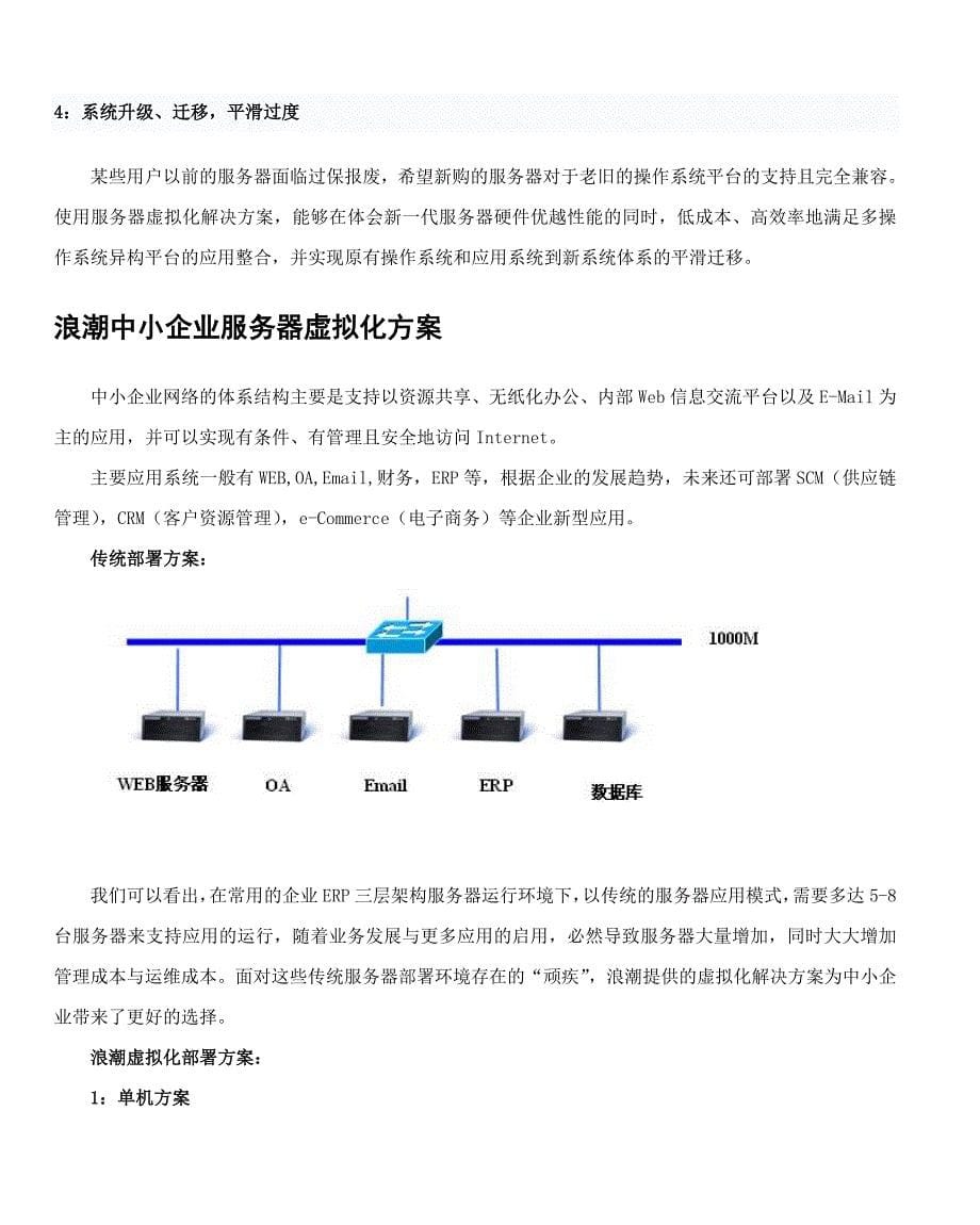 浪潮中小企业服务器虚拟化解决方案_第5页