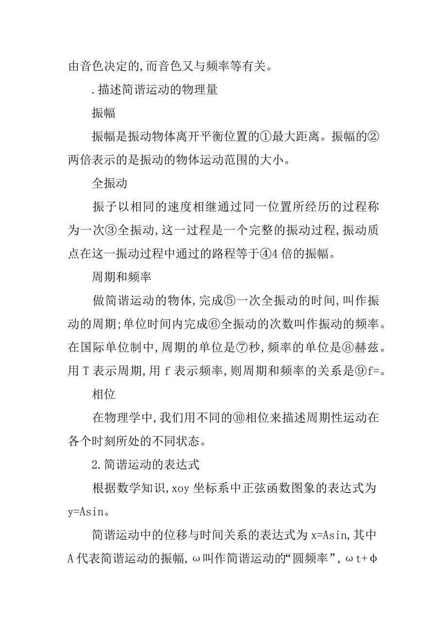 简谐运动的描述教学案例分析_第2页