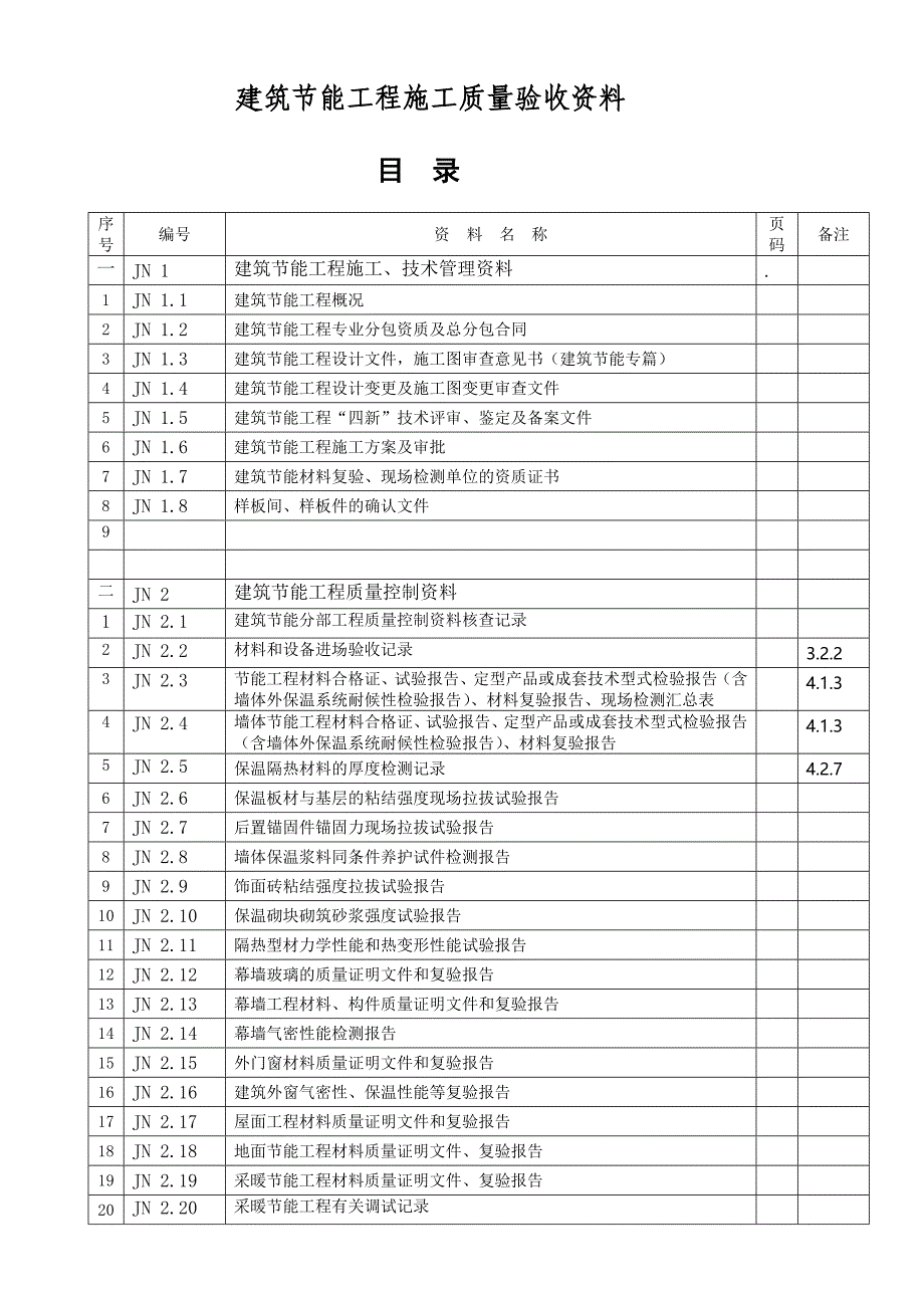 建筑节能工程质量验收表格_第1页