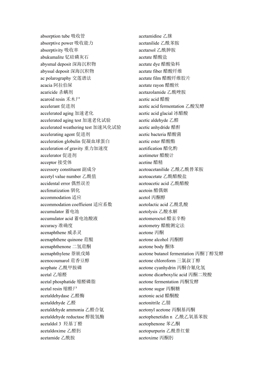 化学及化工专业词汇英语翻译ac_第2页