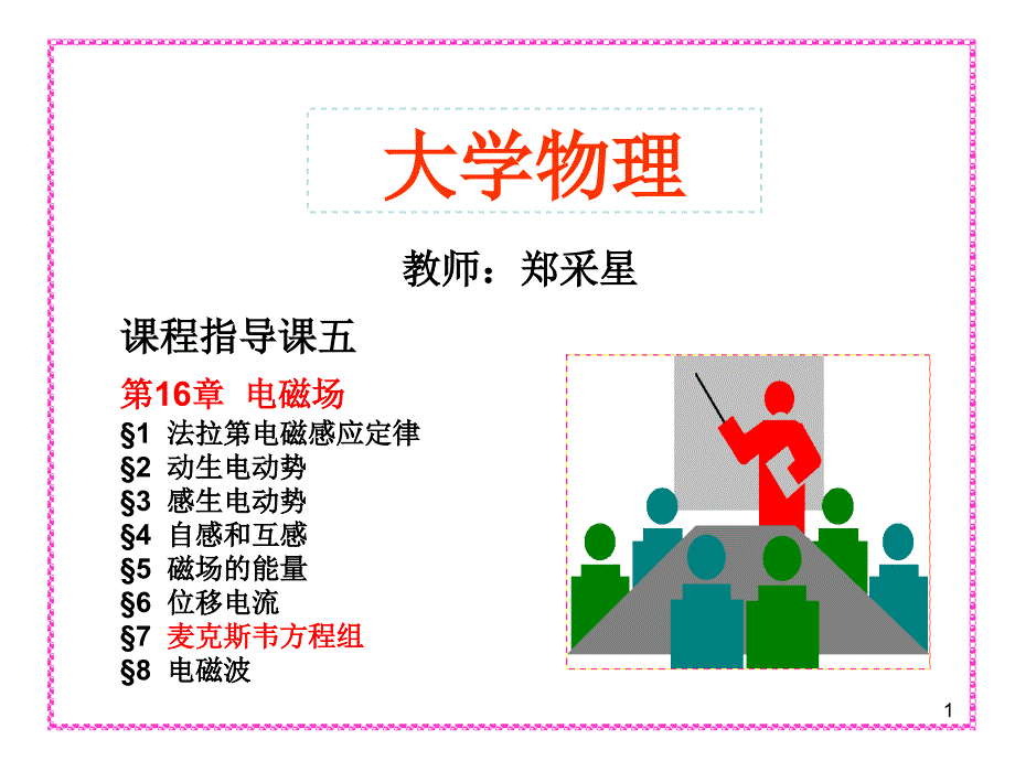 大学物理第16章  电磁场_第1页