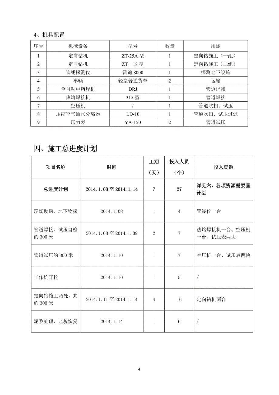 天然气管道定向钻穿越铁路施工方案概要_第5页