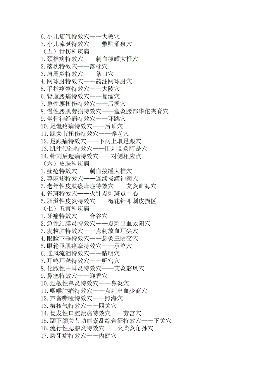 主要症状特效穴位_第3页