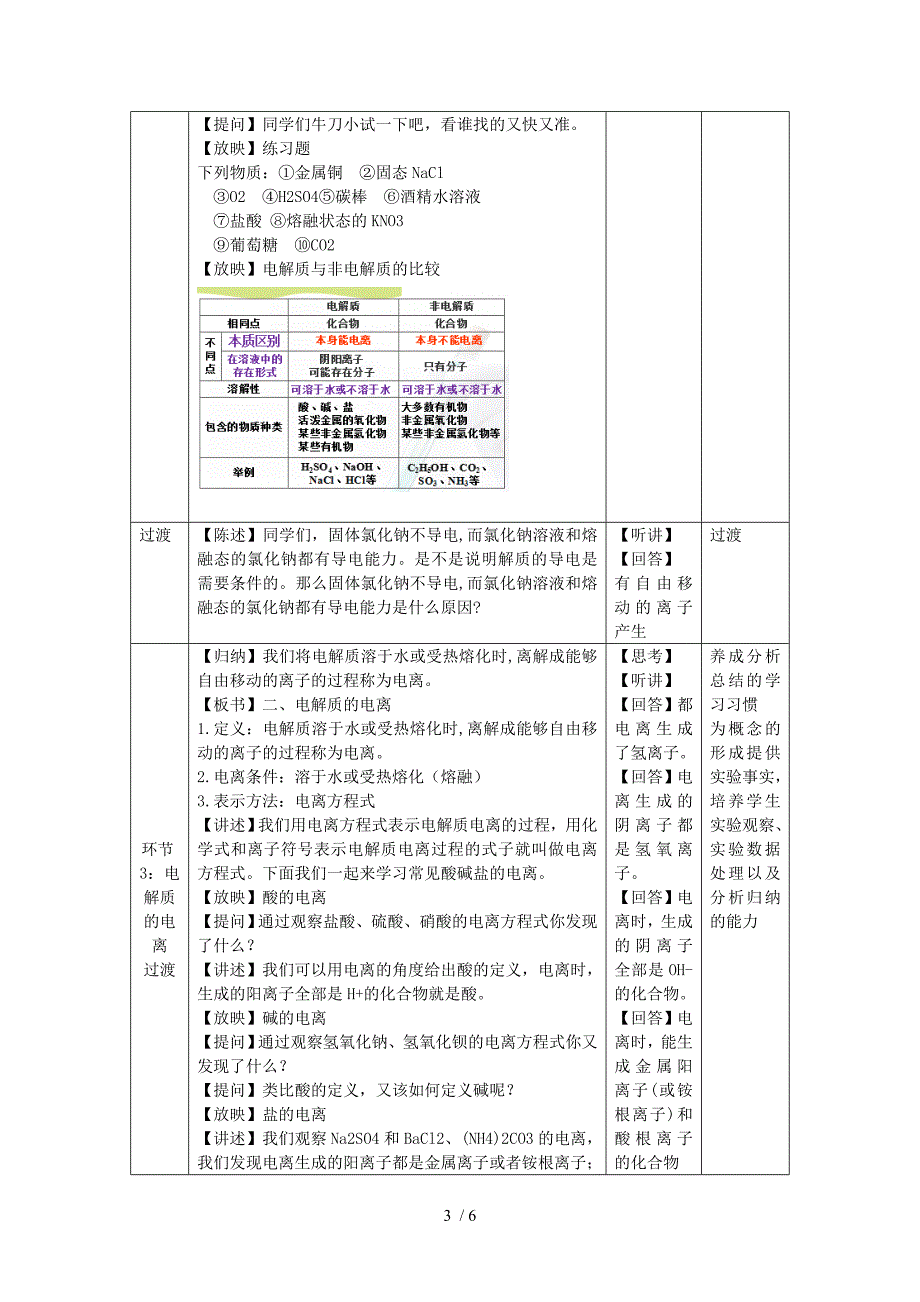 化学电解质优秀教案_第3页