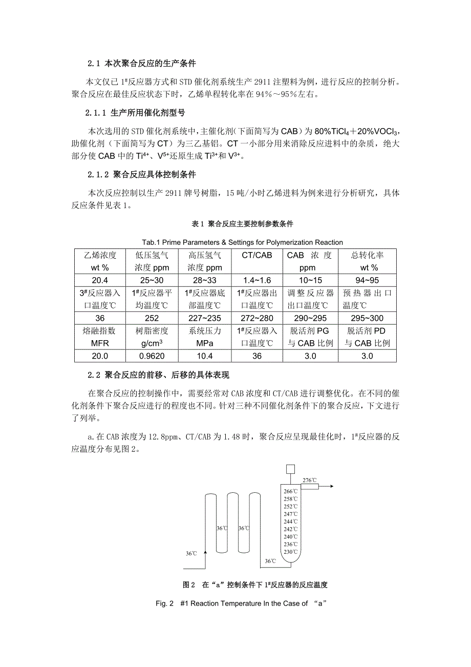 溶液法聚乙烯工艺反应前移后移现象分析论文_第2页