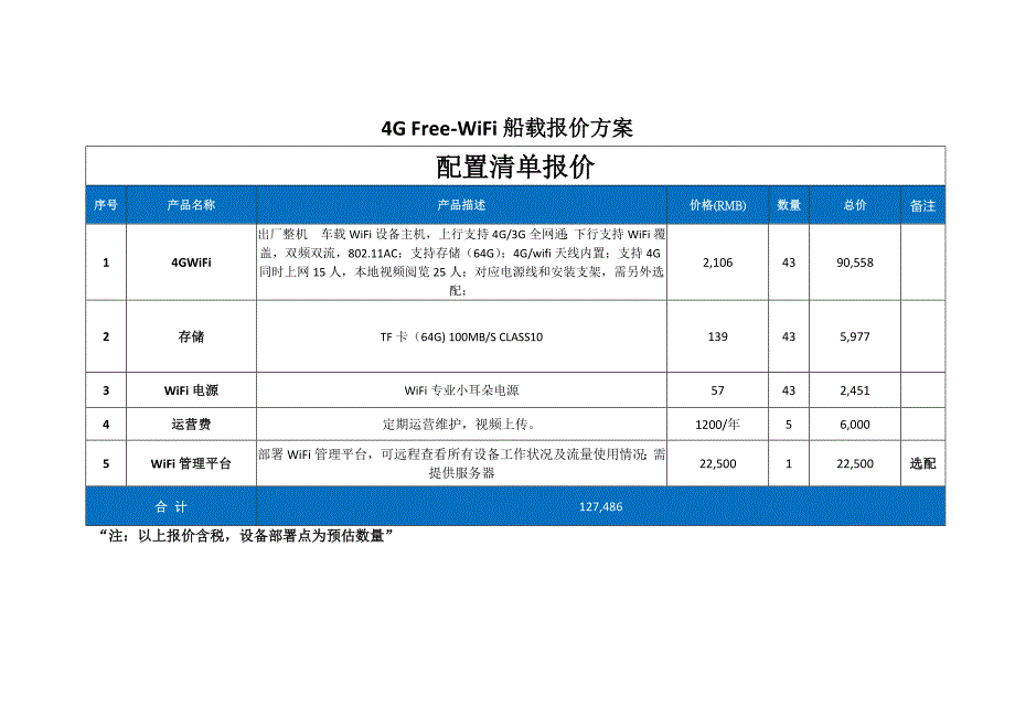 4g free-wifi船载安装报价方案_第4页