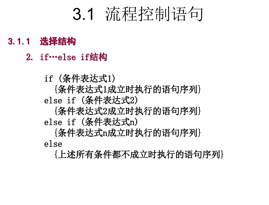 C程序设计教程教学课件作者刘瑞新第3章节流程控制语句与控件课件_第4页