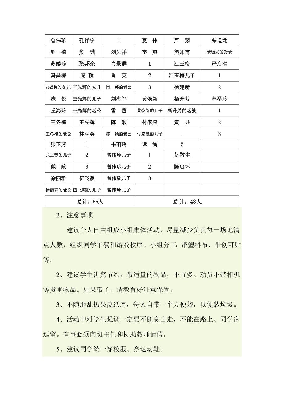 2014年教师外出旅游活动方案_第2页